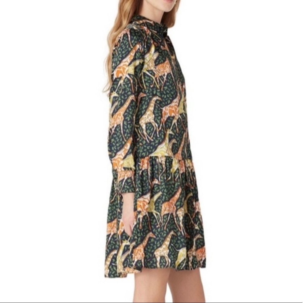 J. Crew Safari Giraffe Print Dress